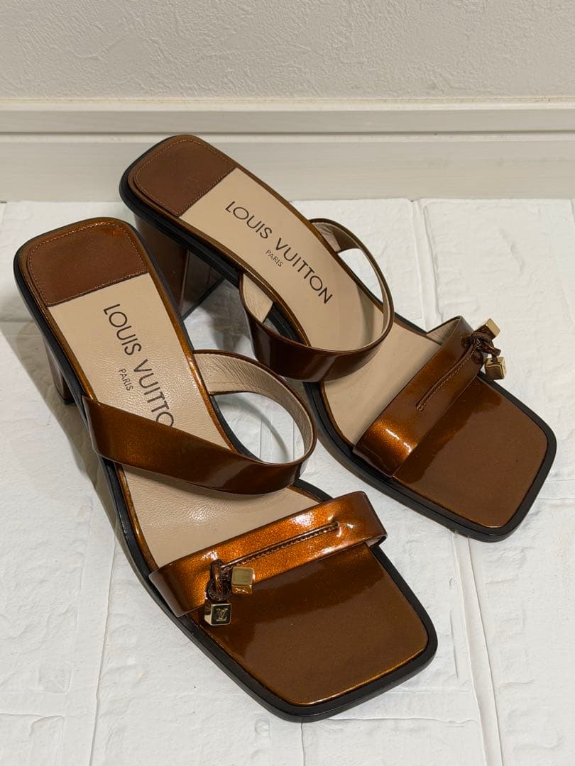 【美品】LOUIS VUITTON ルイヴィトン ミュール 37.5 約24cm