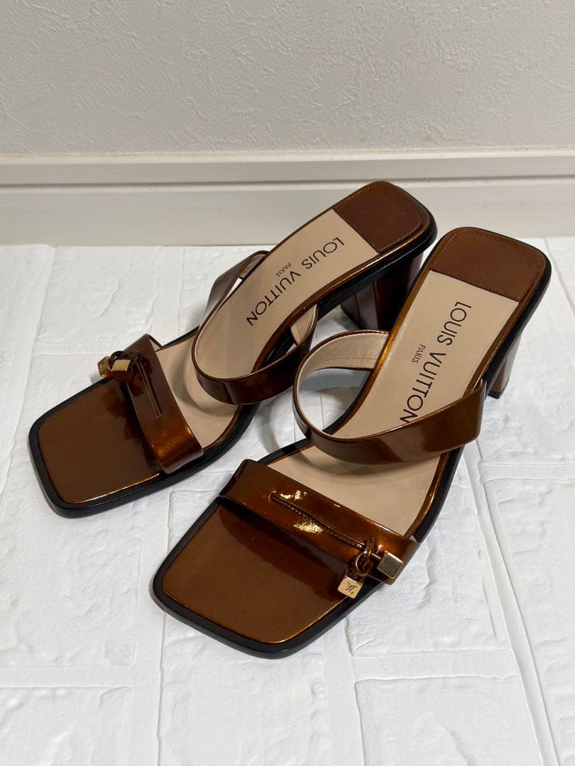 【美品】LOUIS VUITTON ルイヴィトン ミュール 37.5 約24cm