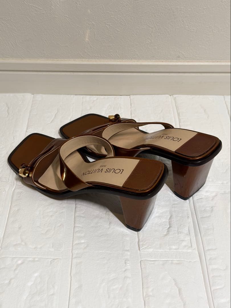 【美品】LOUIS VUITTON ルイヴィトン ミュール 37.5 約24cm