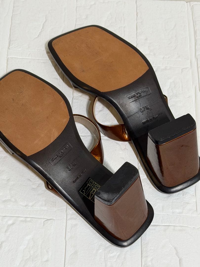 【美品】LOUIS VUITTON ルイヴィトン ミュール 37.5 約24cm