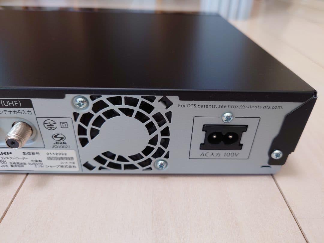 AQUOS ブルーレイレコーダー　BD‐W2800