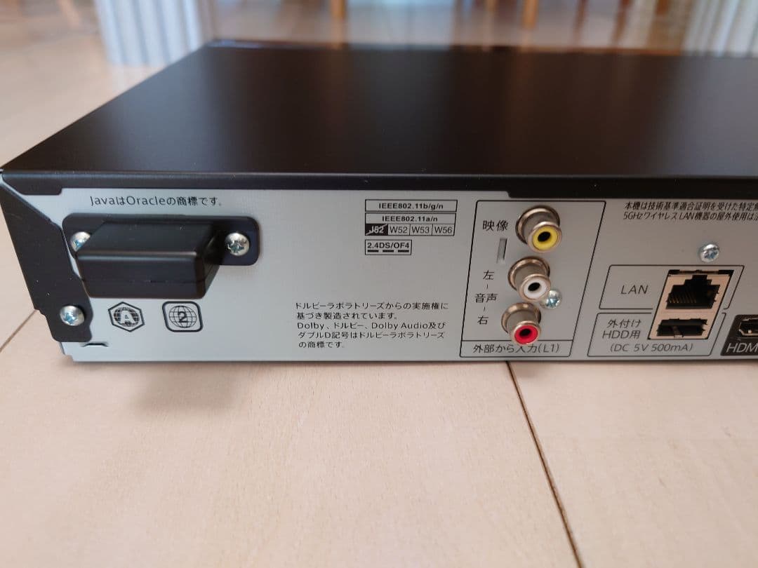 AQUOS ブルーレイレコーダー　BD‐W2800