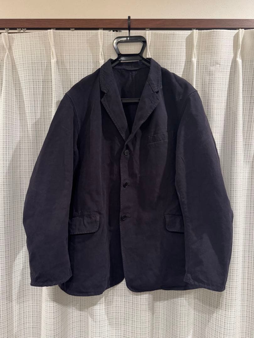 COMOLI 製品染テーラードジャケット A03-01004 ネイビー サイズ2