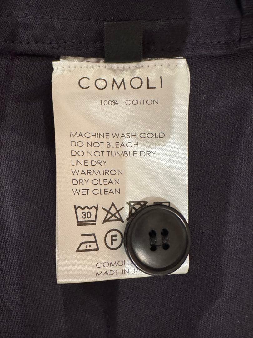 COMOLI 製品染テーラードジャケット A03-01004 ネイビー サイズ2