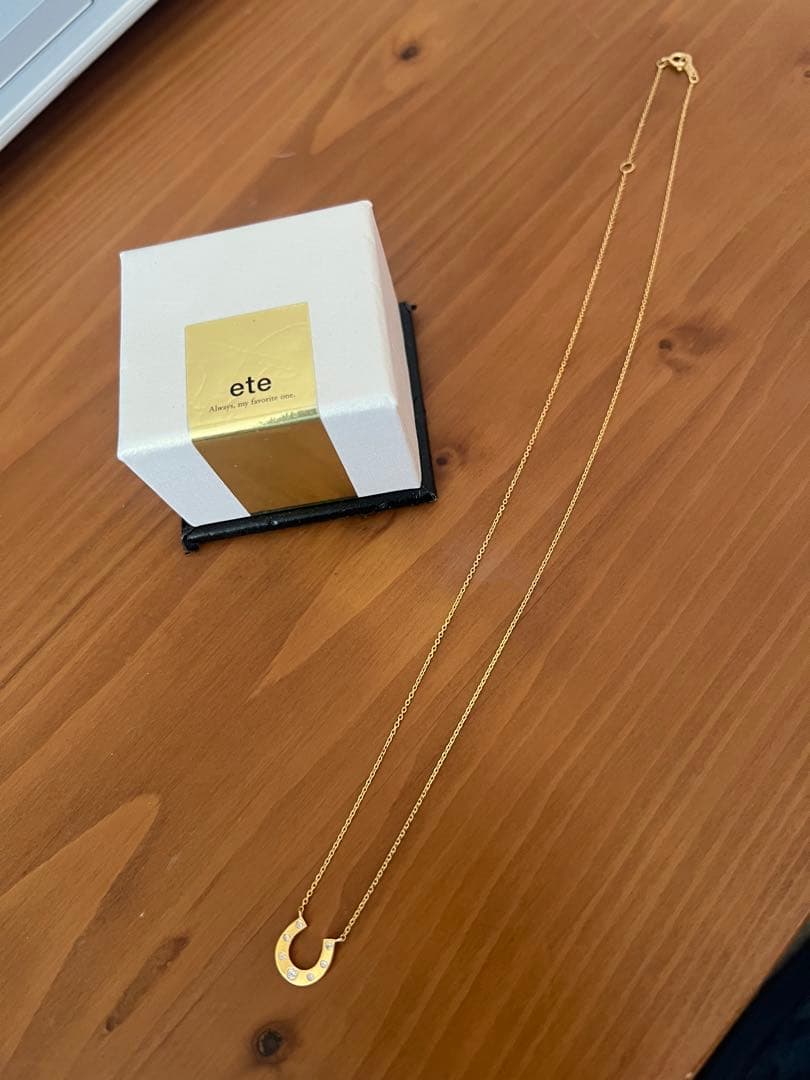 ete k18 ホースシューネックレス