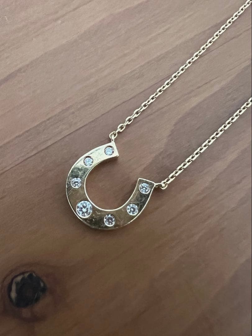 ete k18 ホースシューネックレス