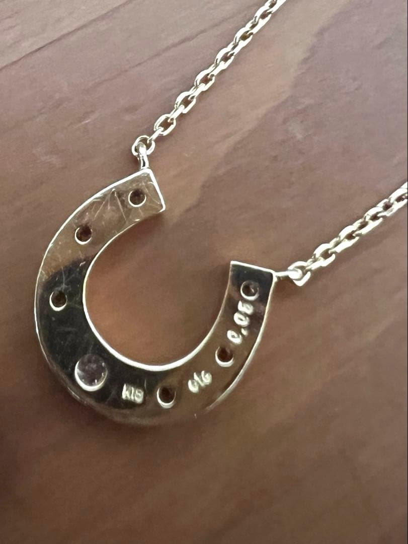 ete k18 ホースシューネックレス