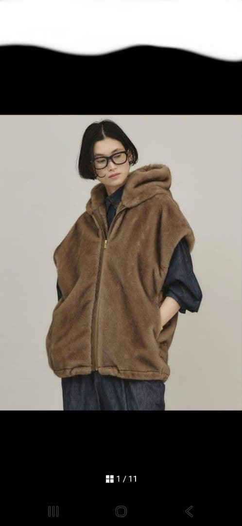 Curensology（カレンソロジー）ミンクファーベスト コート