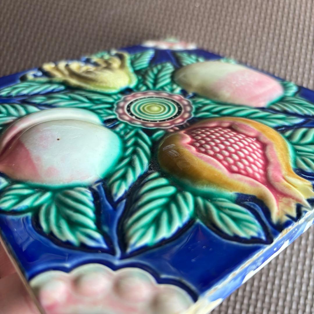 【レア品】【台湾購入】マジョリカタイル　日本統治時代のもの