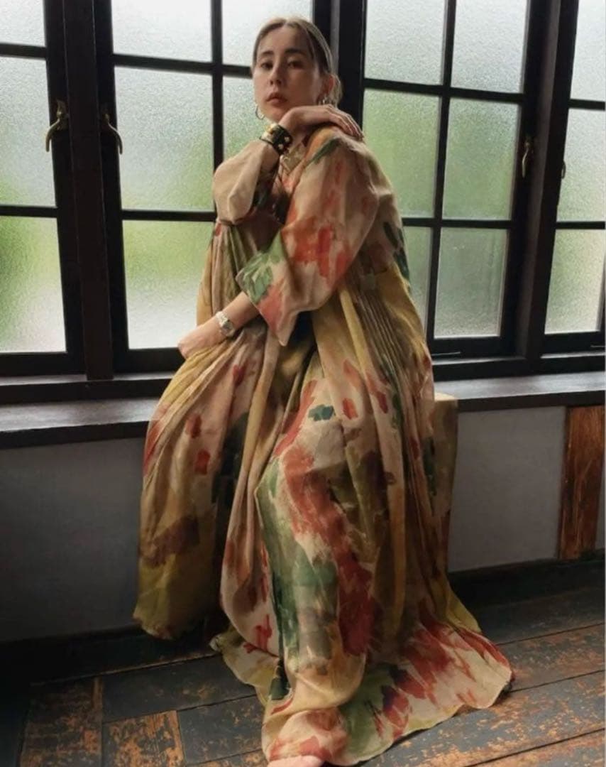 ワンピース Ameri VINTAGE UND WILLOW PAINT DRESS