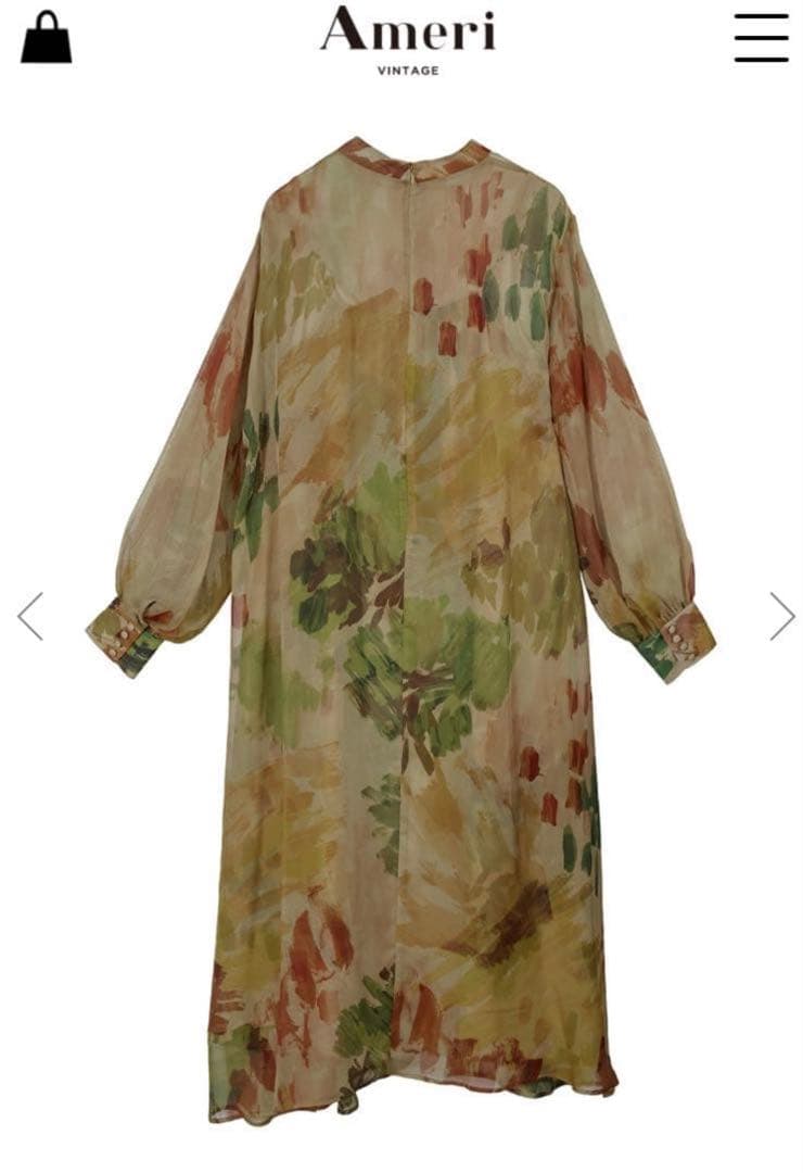 ワンピース Ameri VINTAGE UND WILLOW PAINT DRESS