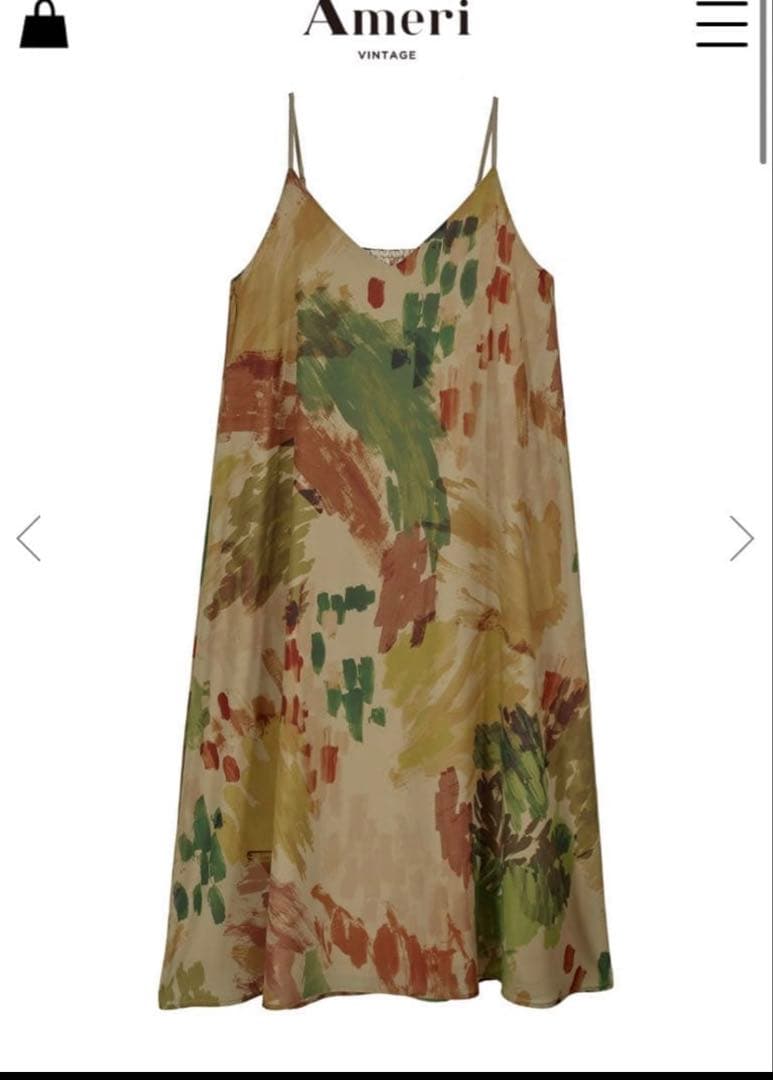 ワンピース Ameri VINTAGE UND WILLOW PAINT DRESS