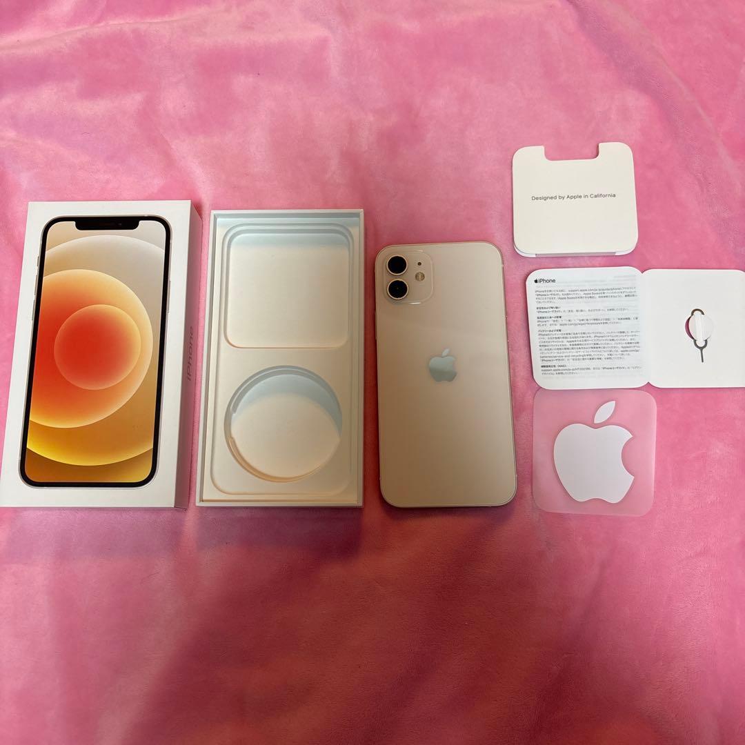 Apple iPhone 12 ホワイト 本体 SIMフリー 画面割れ無 箱有