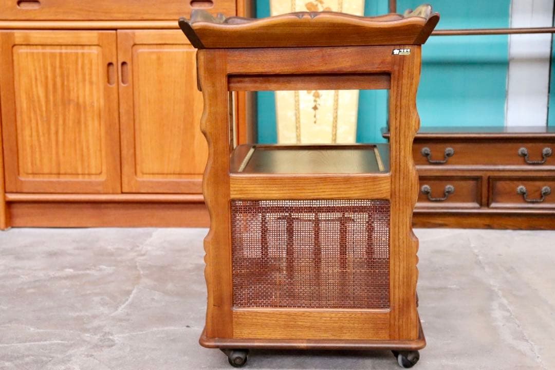 GMHS96C○karimoku / カリモク コロニアル キッチンワゴン 収納