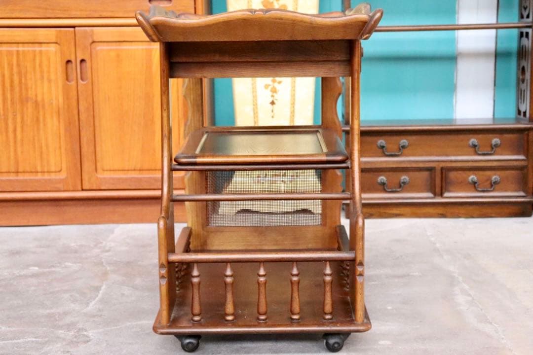 GMHS96C○karimoku / カリモク コロニアル キッチンワゴン 収納