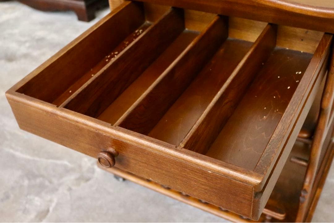 GMHS96C○karimoku / カリモク コロニアル キッチンワゴン 収納