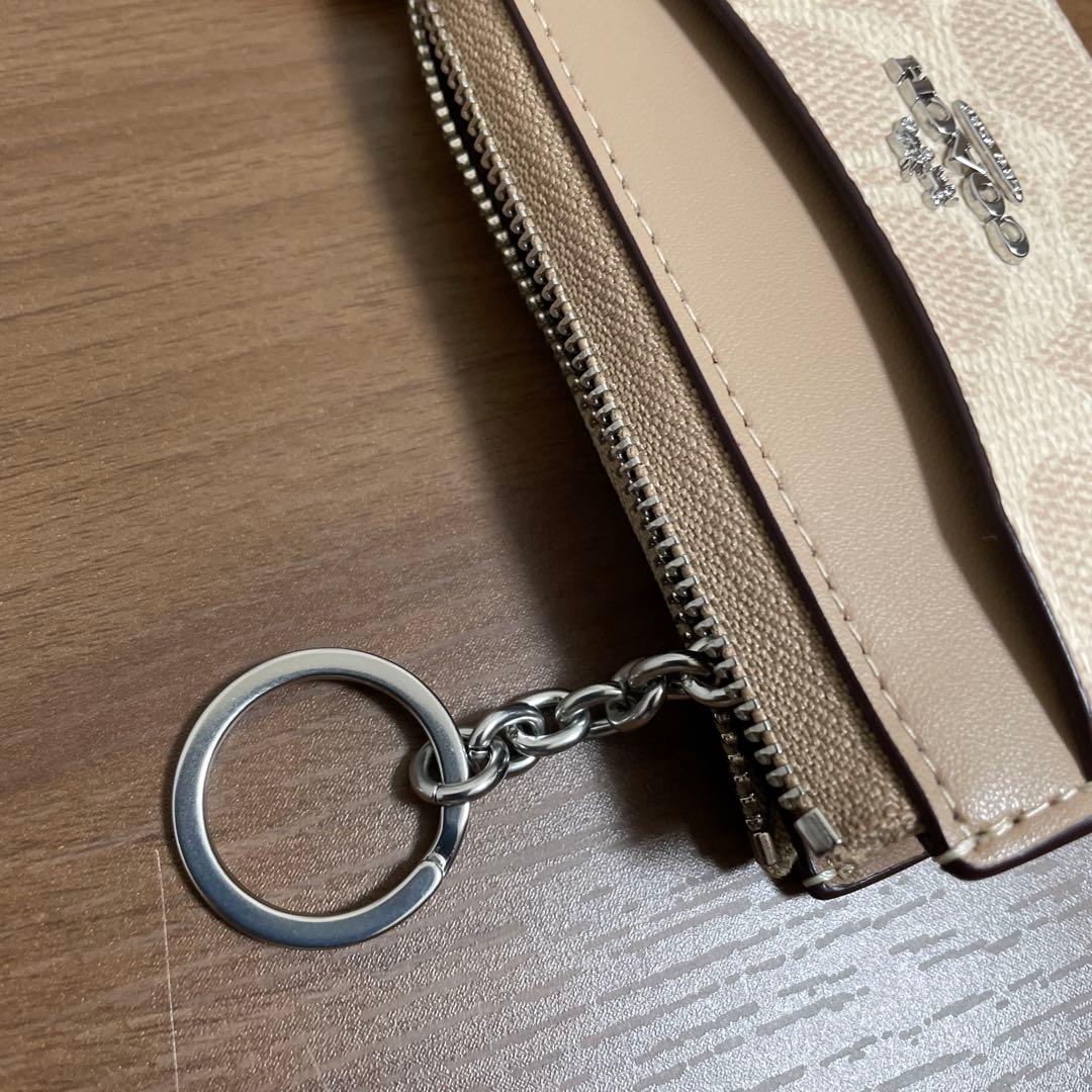 【新品】COACH コーチ★ケース・カードケース・ミニ財布★キーリング付