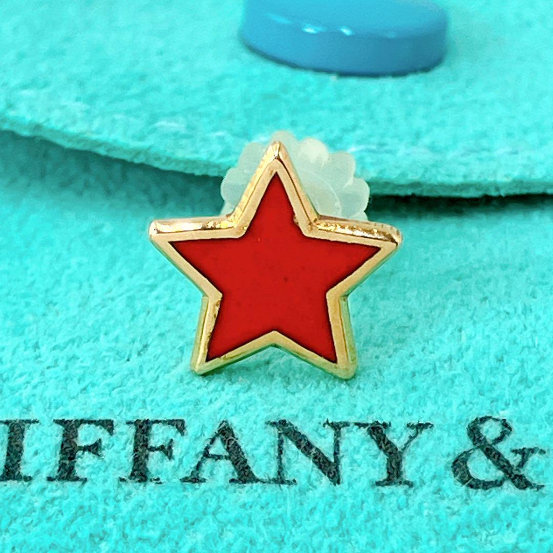 レア オールドティファニー スター ピアス ゴールド k18