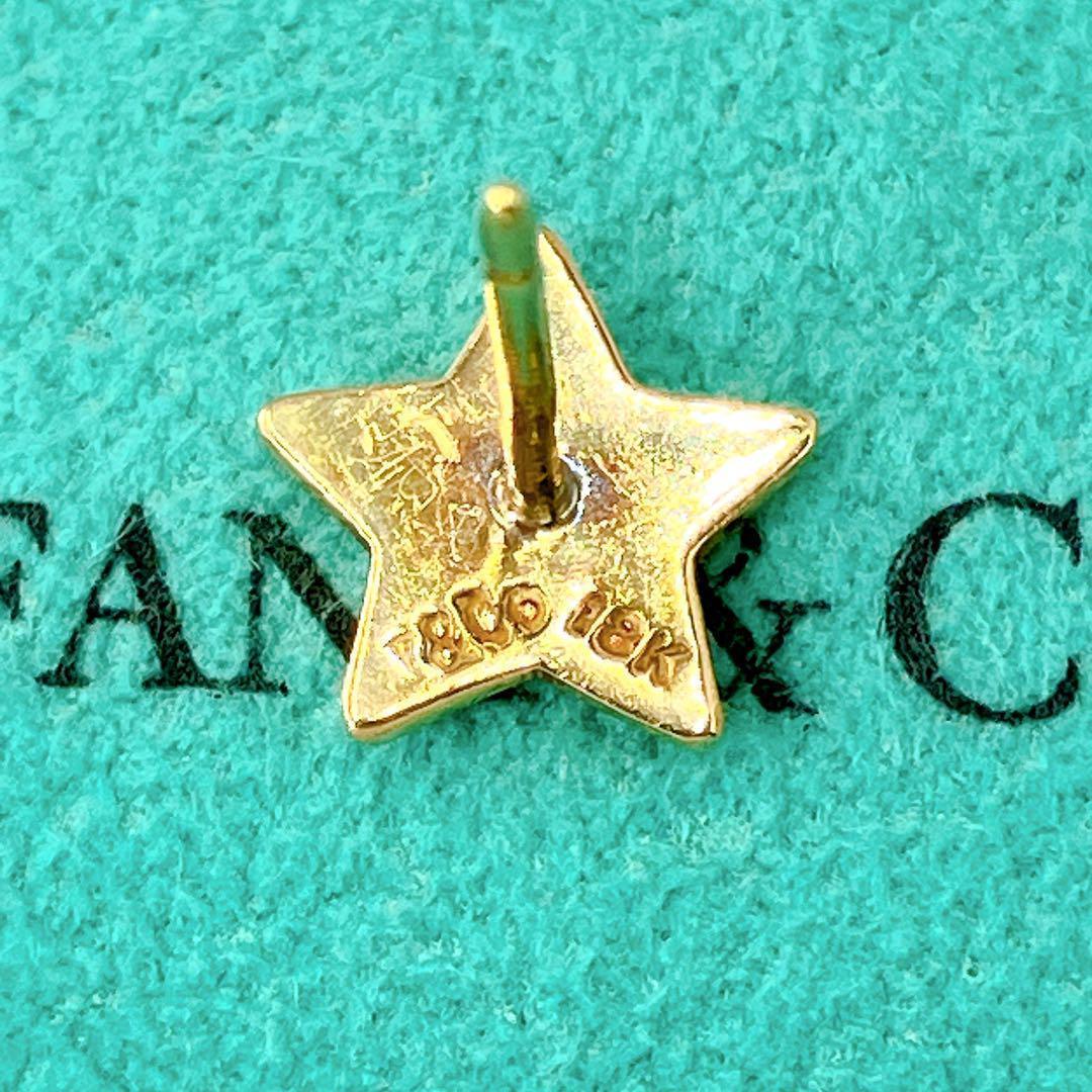 レア オールドティファニー スター ピアス ゴールド k18