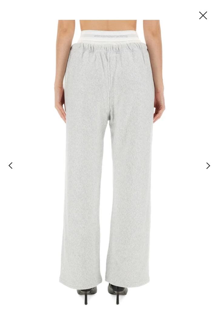 Alexander Wangレイヤードワイドレッグスウェットパンツ