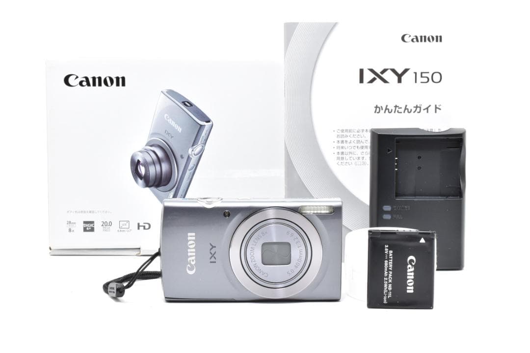 キヤノン　Canon IXY150 シルバー 《元箱付属・動作確認済み》