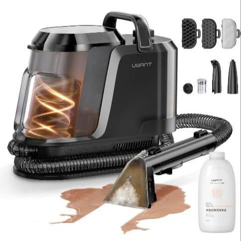 極美品 Uwant スチームクリーナー 100℃蒸気 18000Pa 超強力吸引