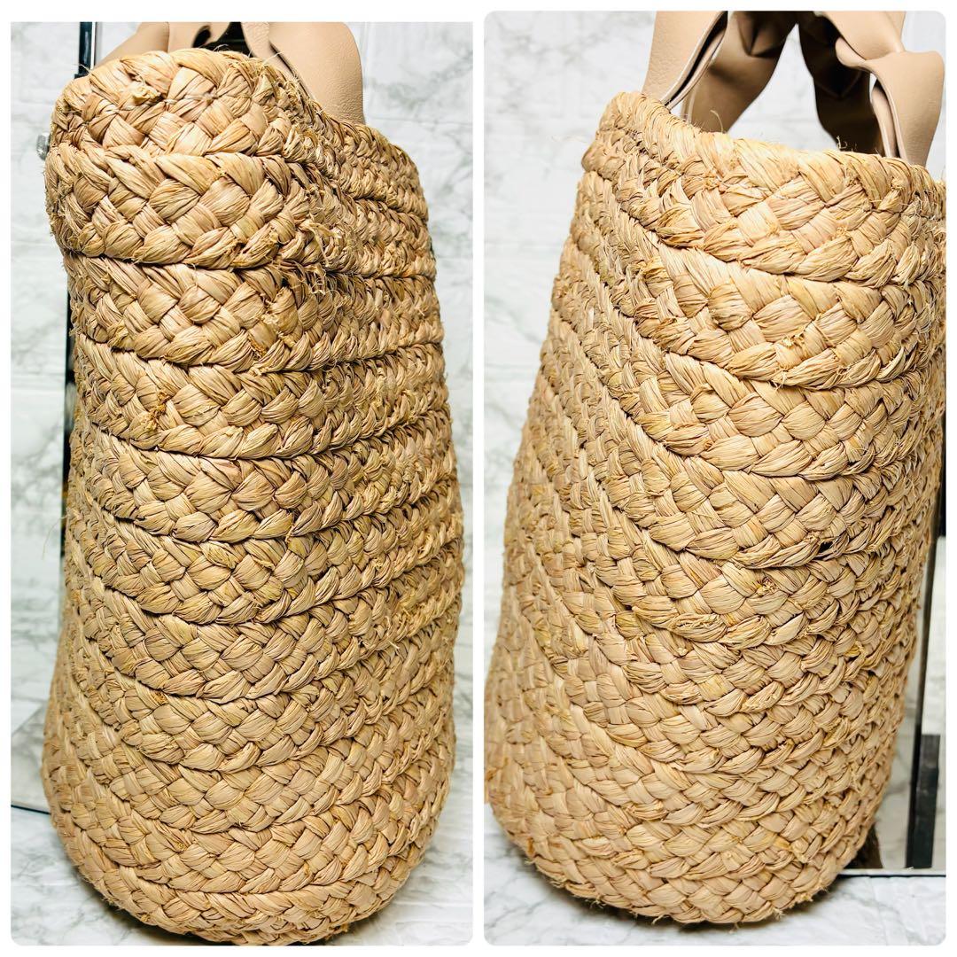 ★ ヘレンカミンスキー　人気　カゴバッグ　美品　大容量　ラフィア　トート