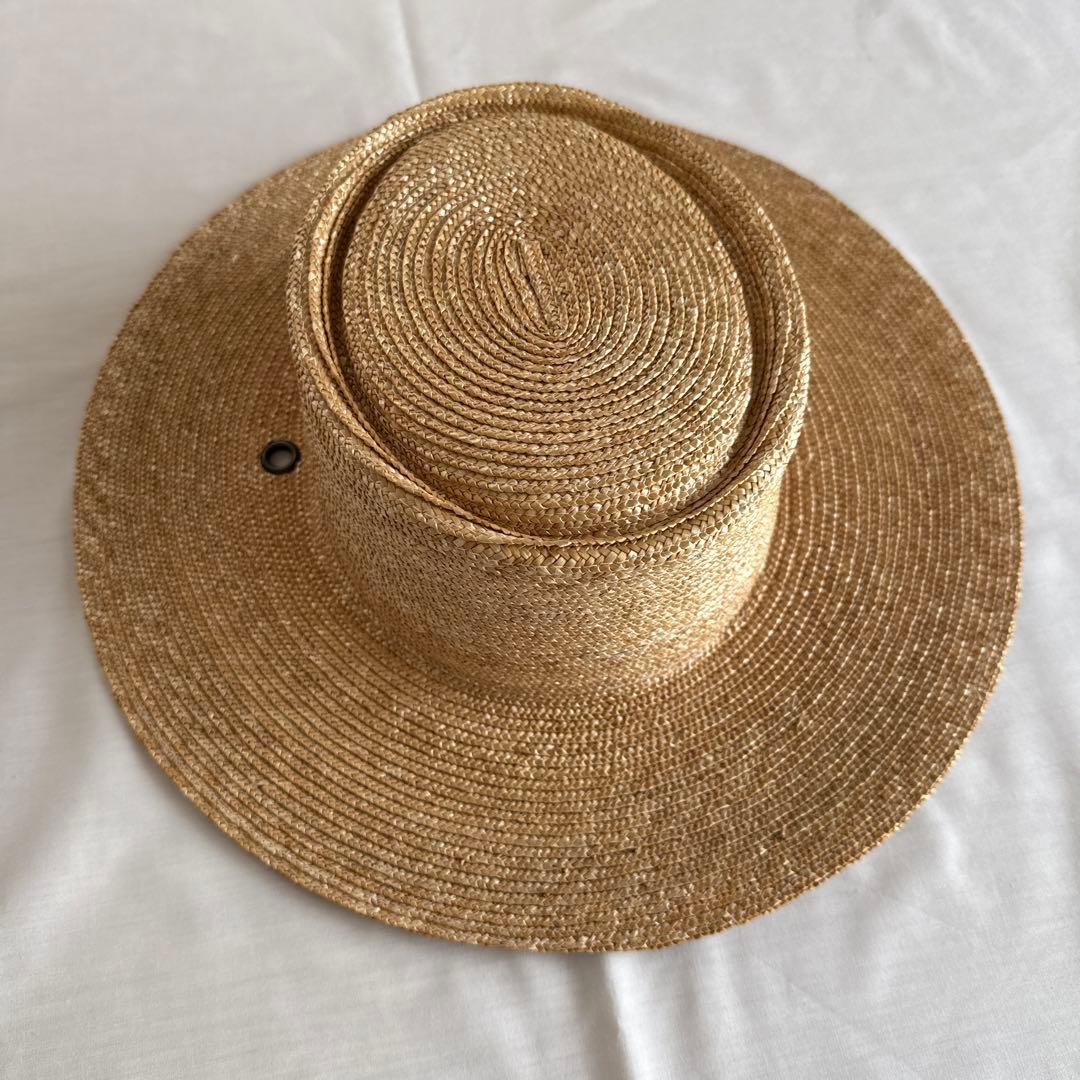 新品 wicagrocery ウィカグロサリー　 麦わら帽子 リボン付き