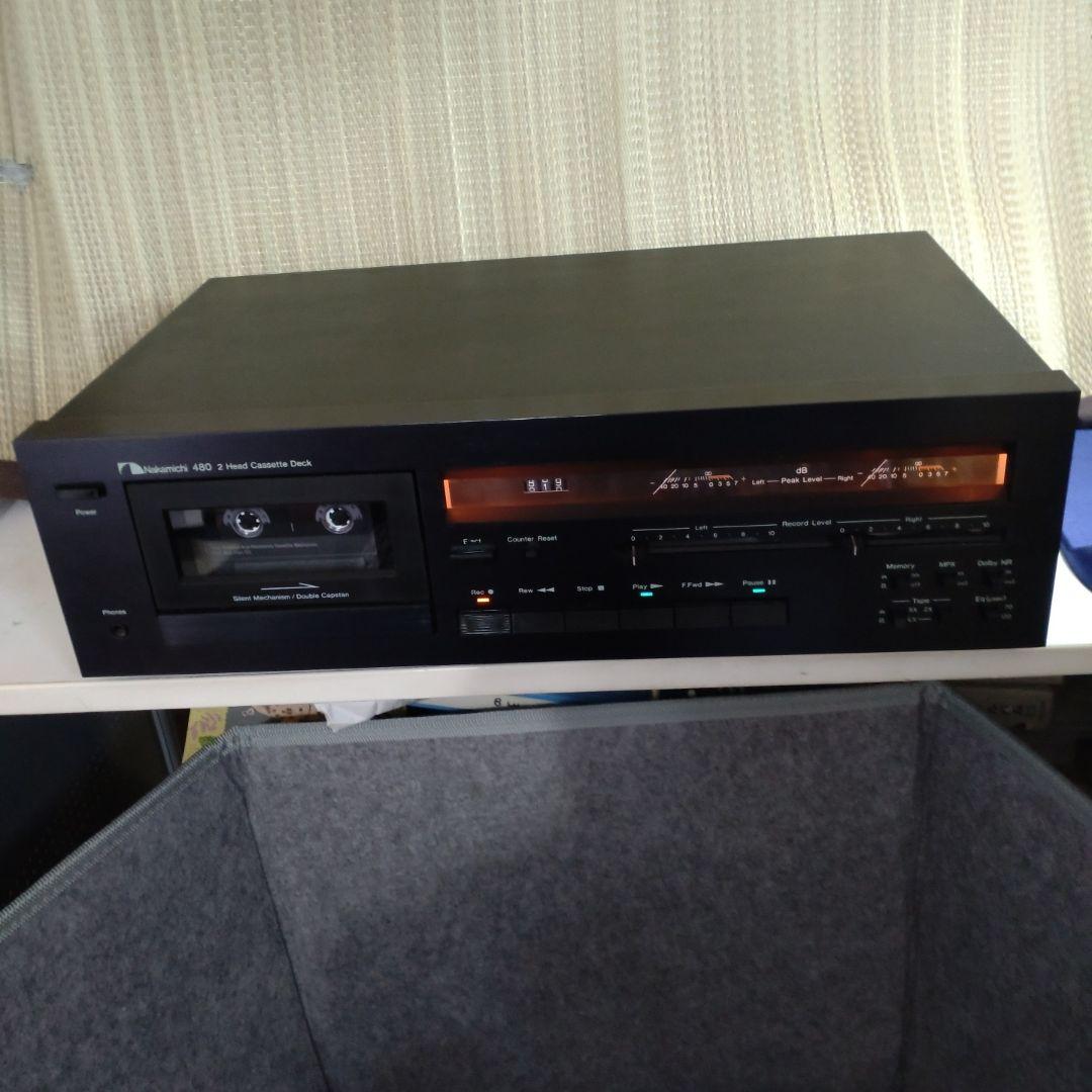 【さらに値下げ】ナカミチ カセットデッキ 480 ジャンク品 ★ 画像1部編集