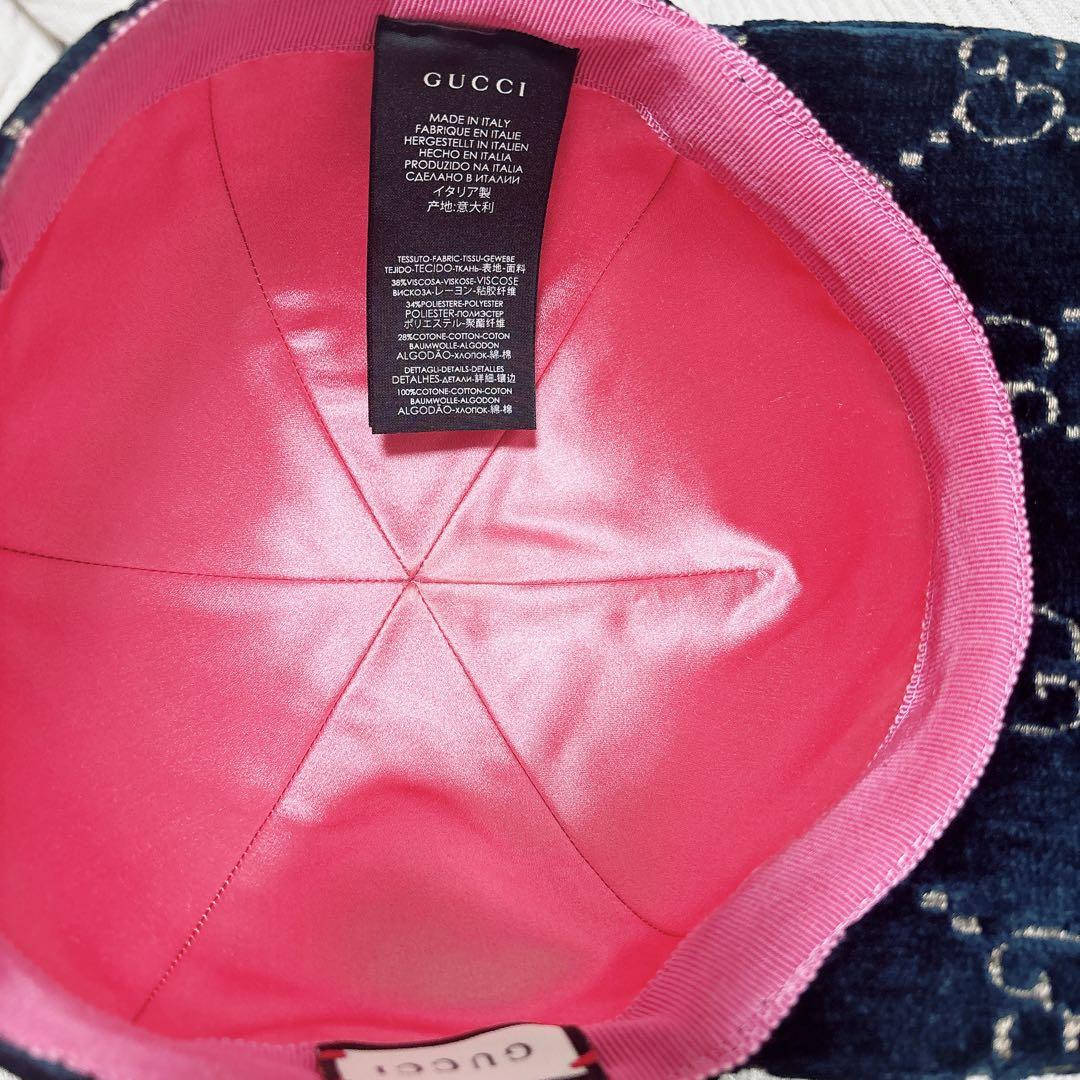 GUCCI GGベルベット キャップ ベロア