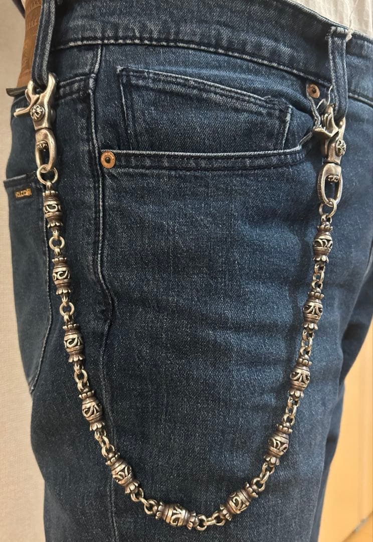 【すごく素早い対応さま専用】アージェントグリーム　ウォレットチェーン