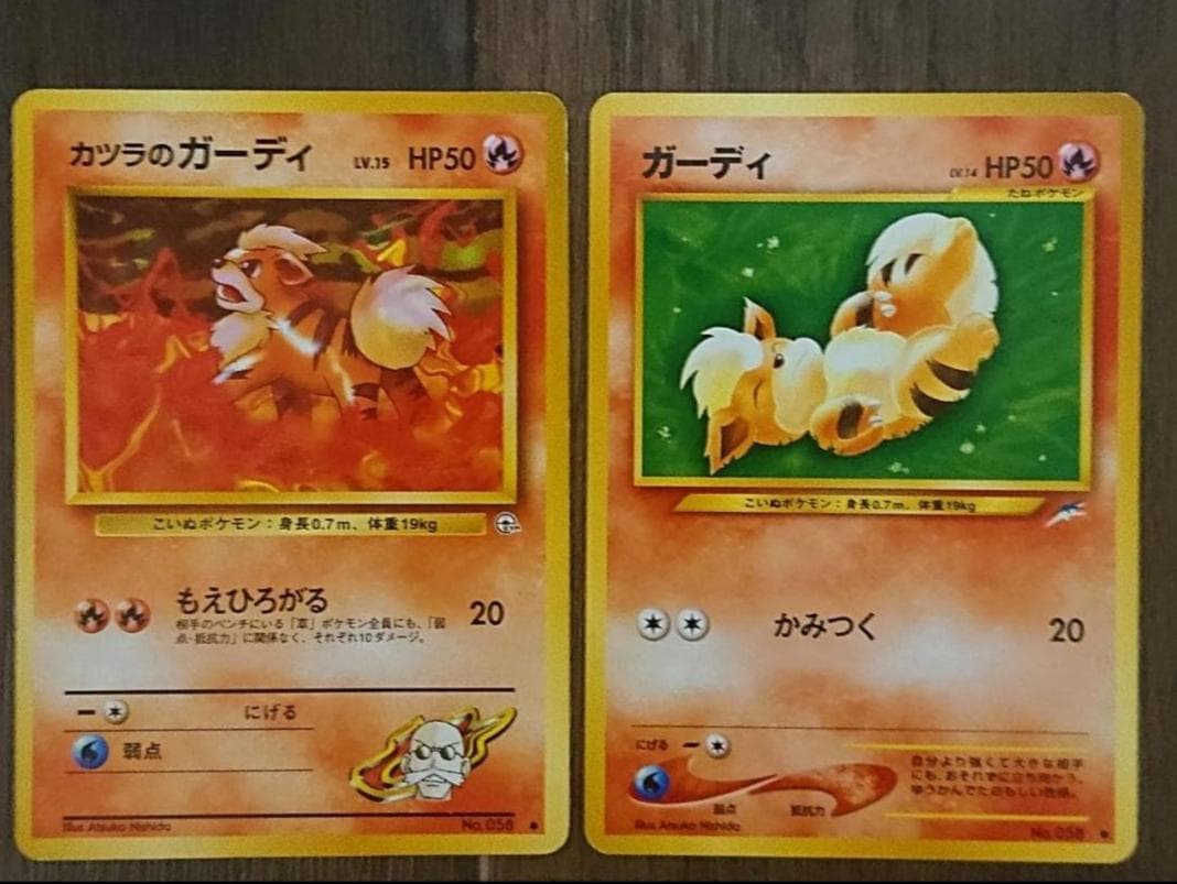 ウインディ　ガーディ　11枚セット　旧裏