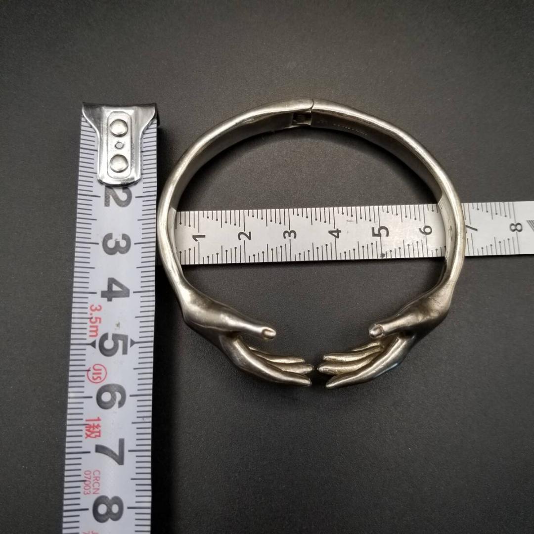 VERAMEAT NY ハグする手 925 シルバー ブレスレット 銀細工 HU