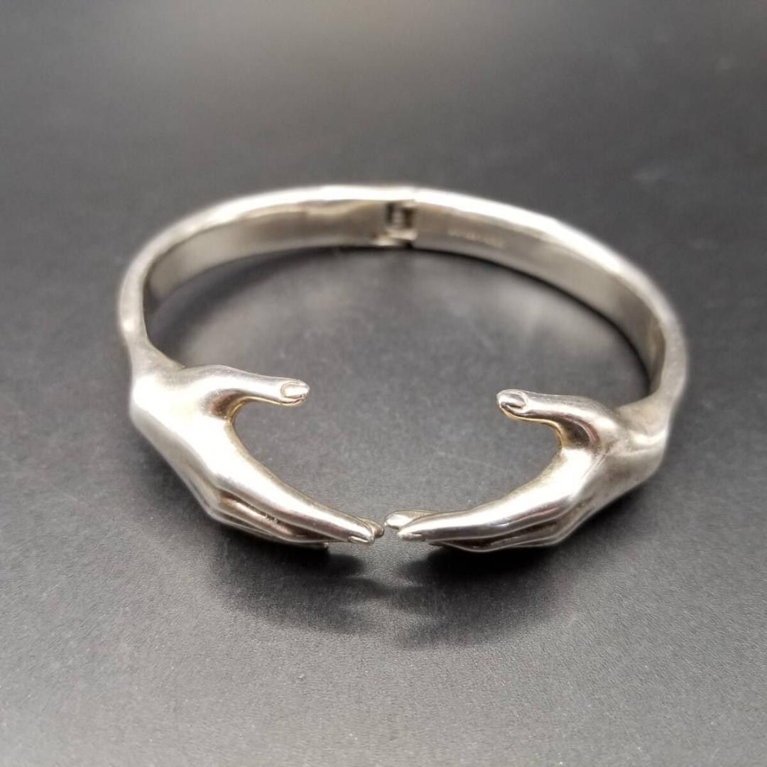 VERAMEAT NY ハグする手 925 シルバー ブレスレット 銀細工 HU