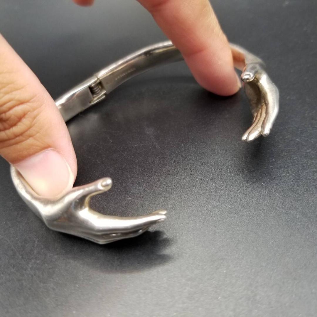 VERAMEAT NY ハグする手 925 シルバー ブレスレット 銀細工 HU