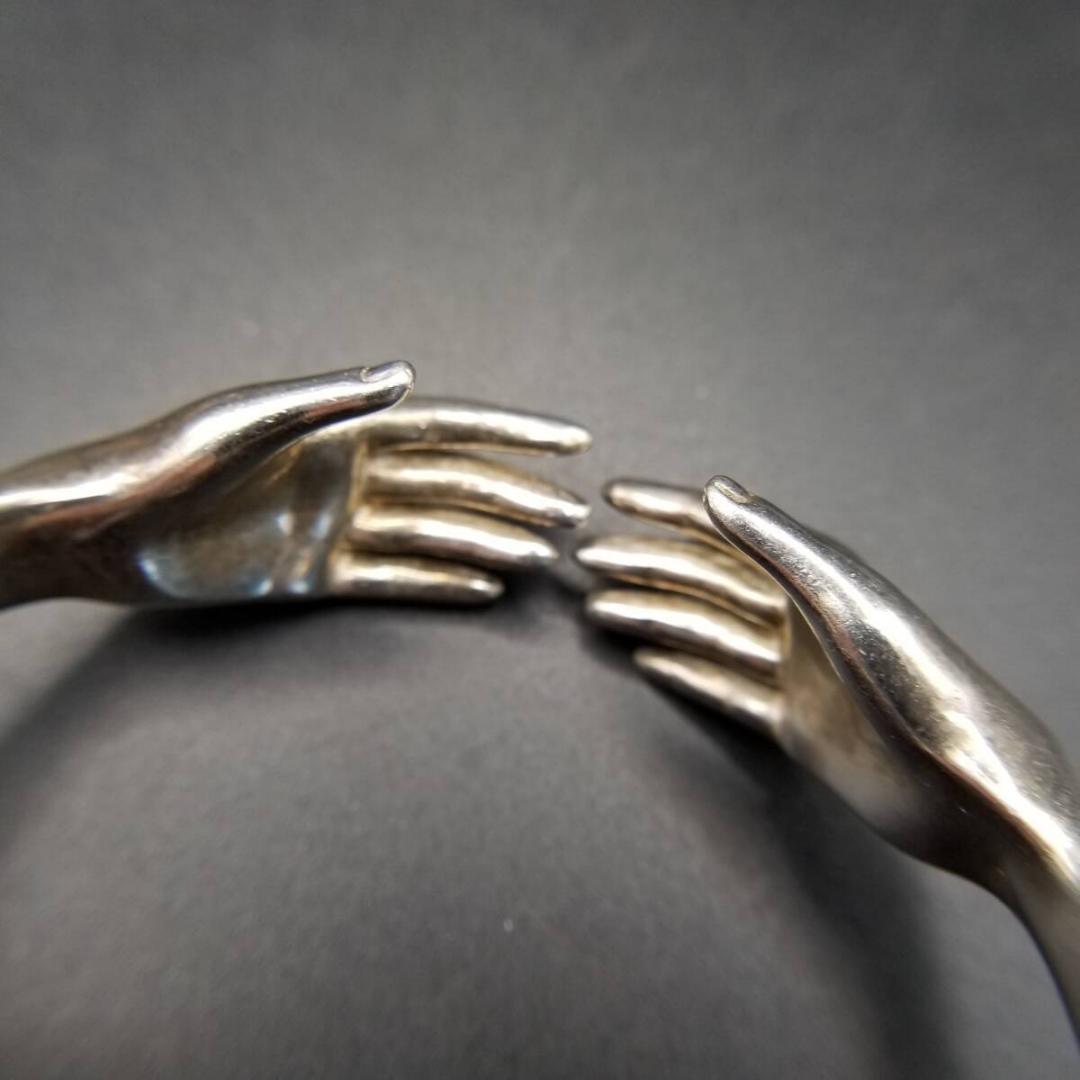 VERAMEAT NY ハグする手 925 シルバー ブレスレット 銀細工 HU