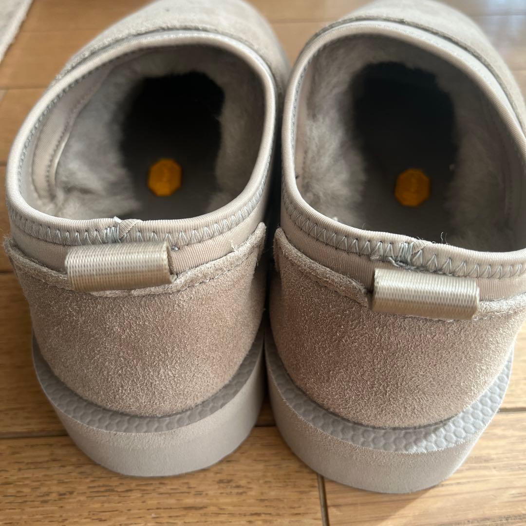 美品suicokeスイコック　ボアサンダル　スリッポン37 グレー