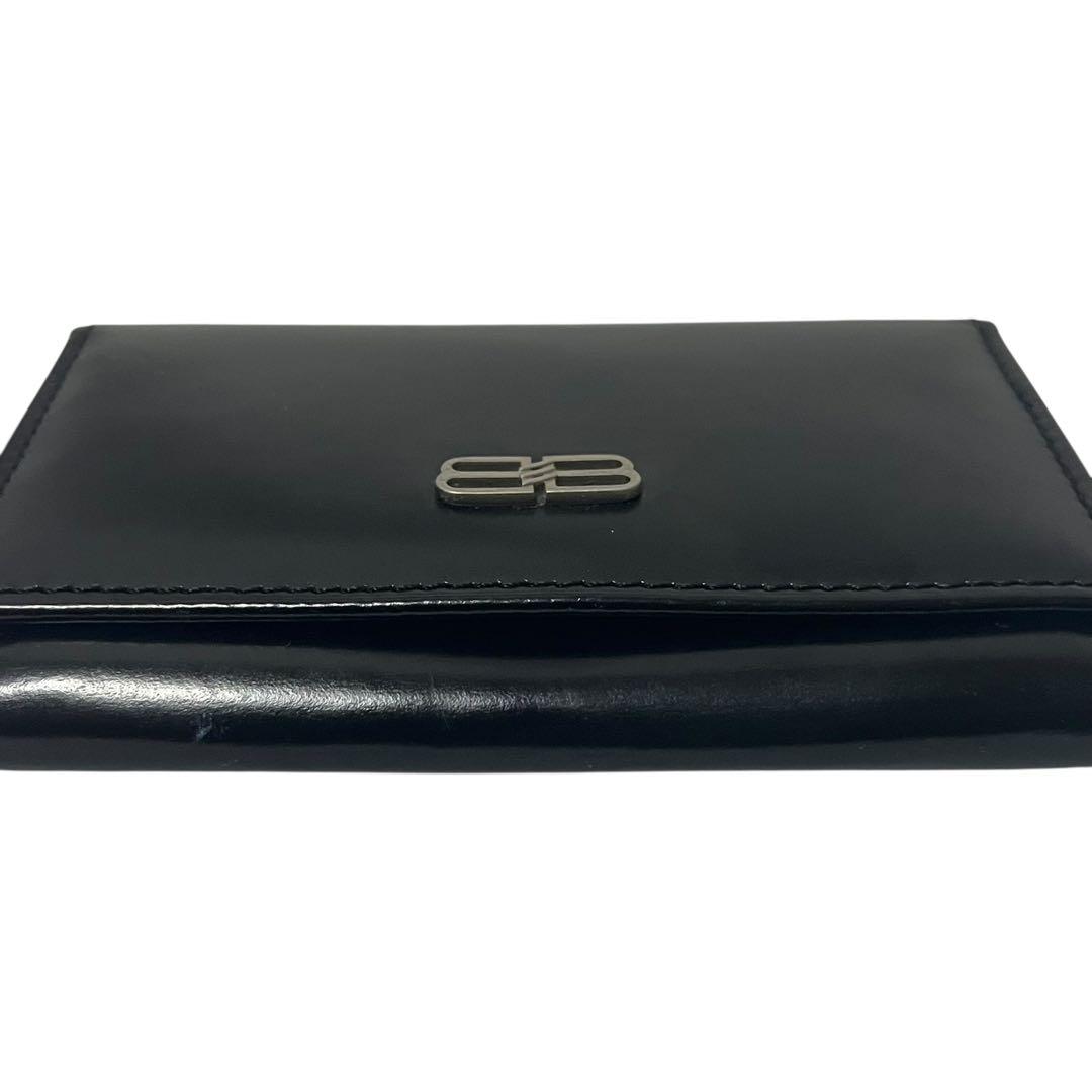 BALENCIAGA バレンシアガ 名刺入れ　パスケース　BBロゴ　レザー