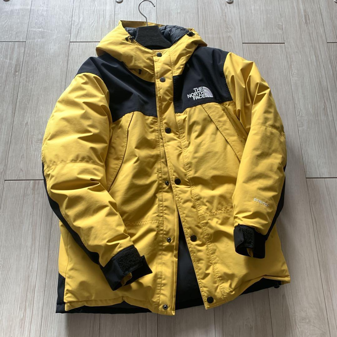 【ノースフェイス】マウンテンダウンパーカー　イエロー　XL GORE-TEX