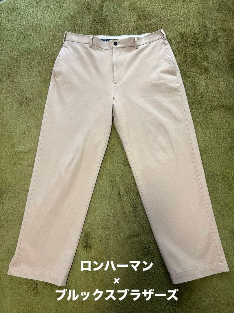 ロンハーマン別注 ブルックスブラザーズチノパン34 ベージュ