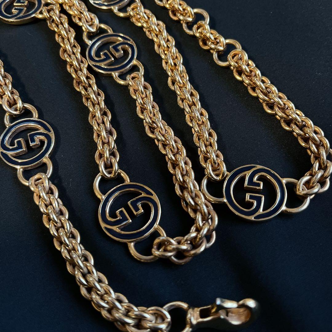 激レア✨GUCCI チェーンベルト GG ゴールド ヴィンテージ