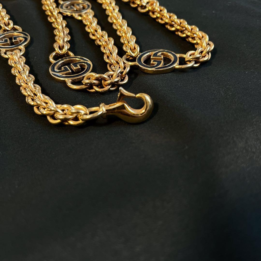 激レア✨GUCCI チェーンベルト GG ゴールド ヴィンテージ