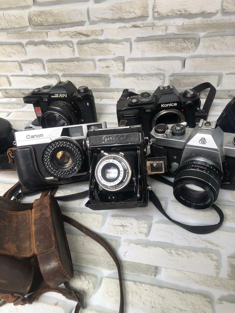 キャノン、コニカなどまとめて5台ジャンク(A166)