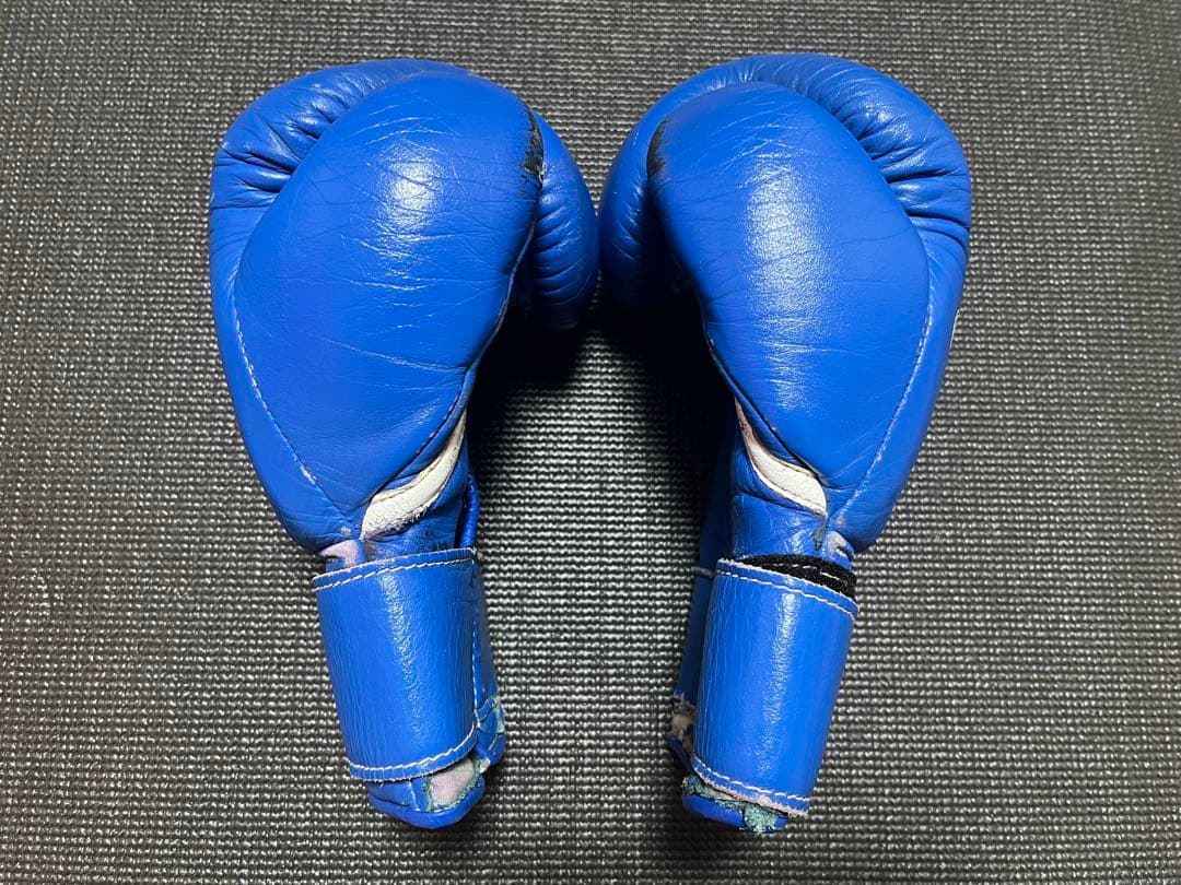 Winning ボクシンググローブ 青 ボクシング練習用8oz マジックテープ式