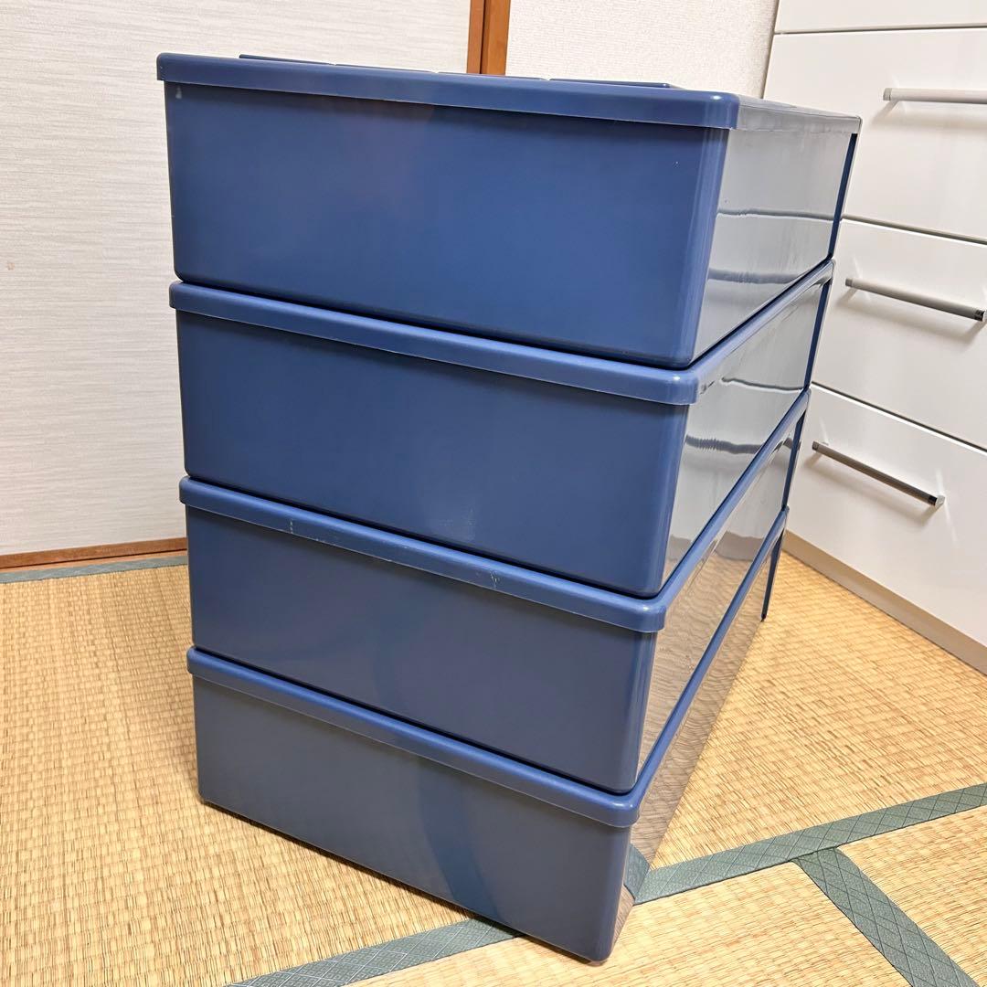 Fitsケース　74フィッツケース　押入サイズ　ロング　スリム　天馬　4つセット