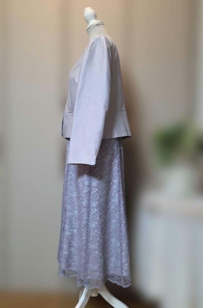 まるばのき ❗東京ソワール レースワンピース&ジャケットセット15号