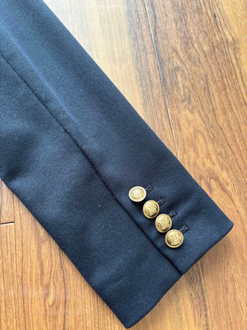 SLOBE IENA ネイビー ダブルボタン テーラードジャケット 38 イエナ