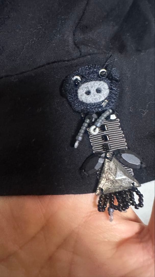 アルペロベロ素敵なワンピース＆☆ウールブレザー☆トップス☆黒パンツ付き