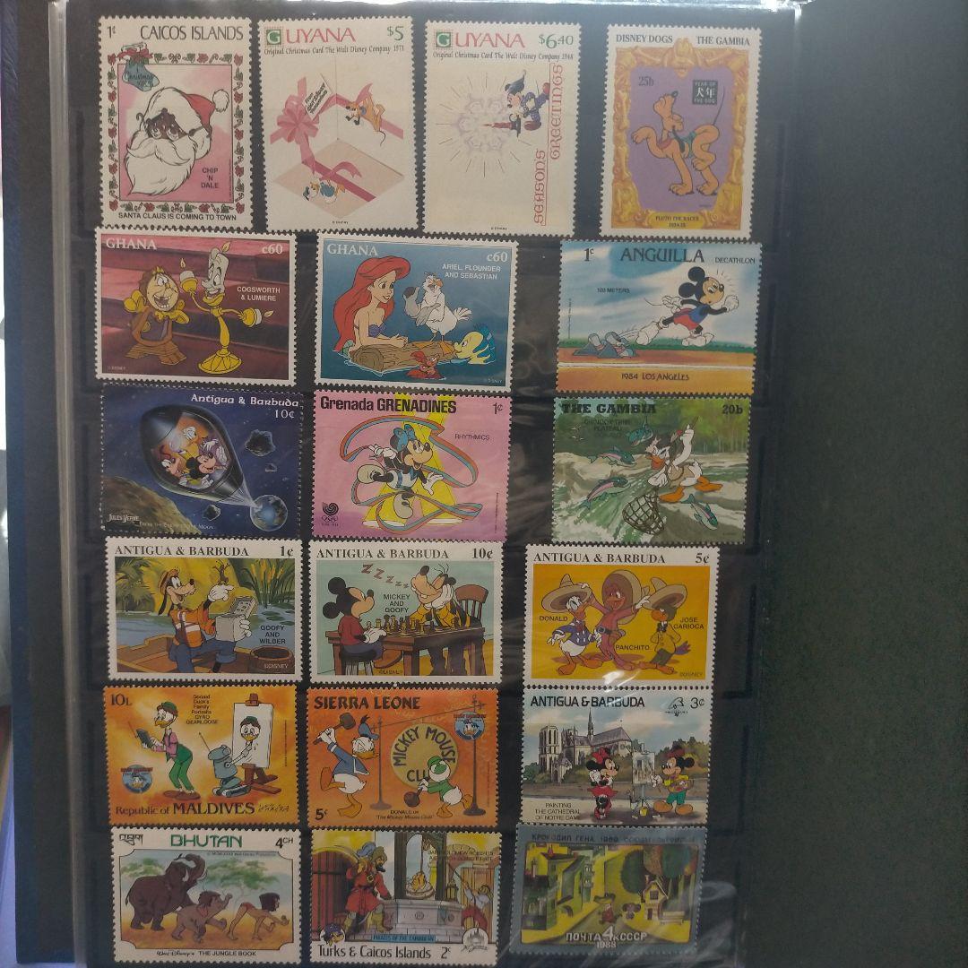 5560 外国切手 複数国 ディズニー シリーズ大量まとめ 全て未使用