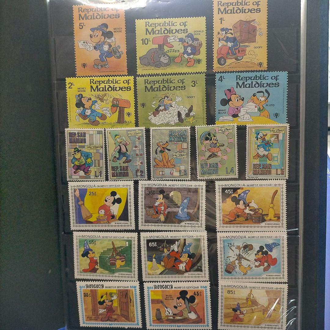 5560 外国切手 複数国 ディズニー シリーズ大量まとめ 全て未使用